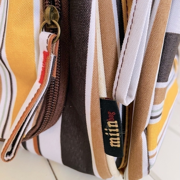 MIIN Striped Pet Carrier Bag Soft Sided Dog Cat Travel Tote Crate Style NWOT - Picture 8 of 10